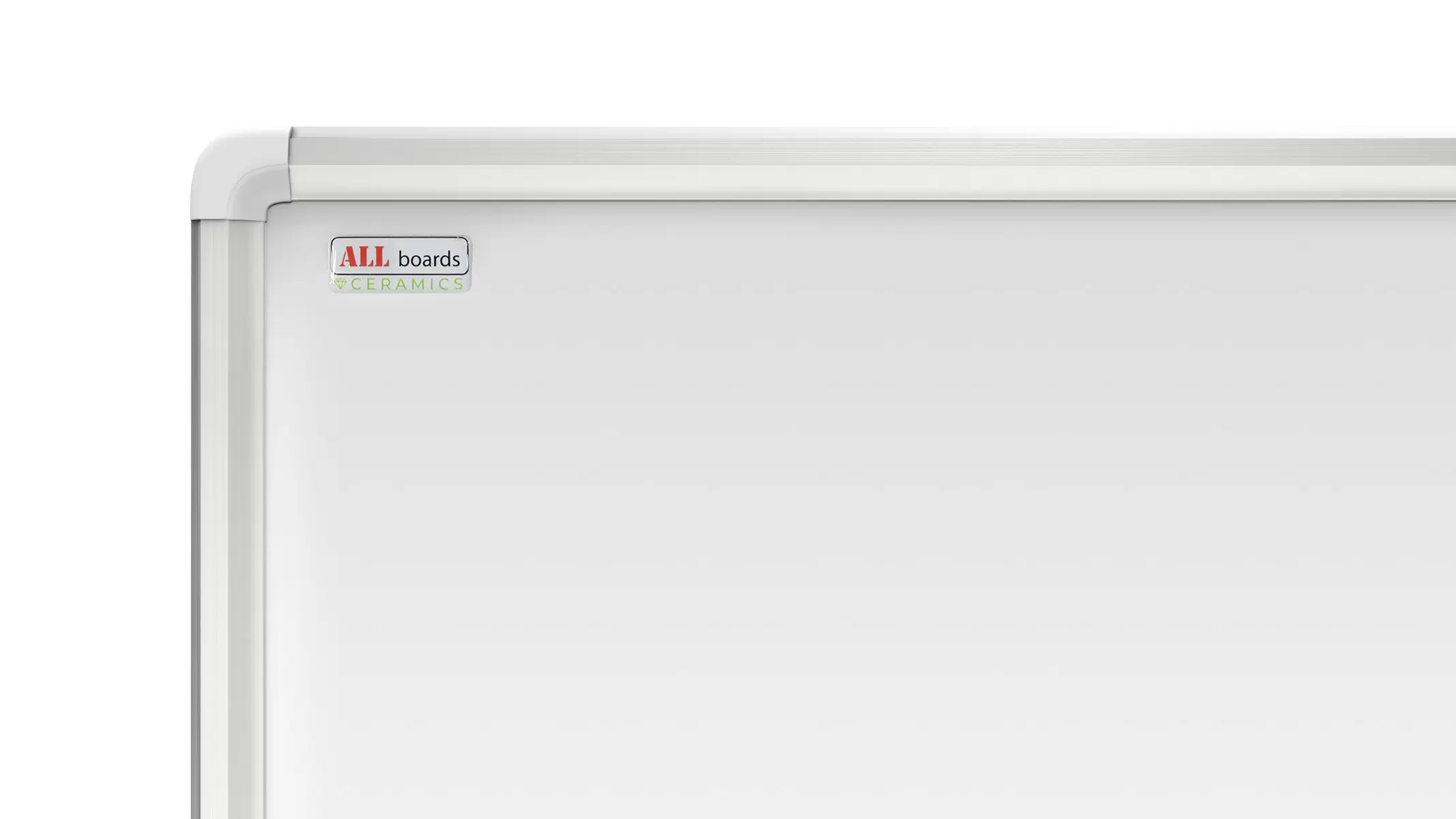 ALLboards Magnettafel Whiteboard Emaliert Schreibtafel 100x80cm mit Alurahmen 