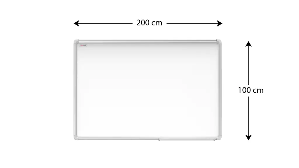 Magnetisches Whiteboard - PREMIUM EXPO Alurahmen 200x100cm