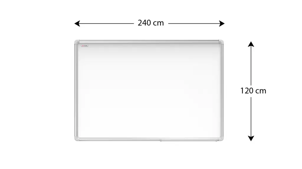 Magnetisches Whiteboard - PREMIUM EXPO Alurahmen 240x120cm