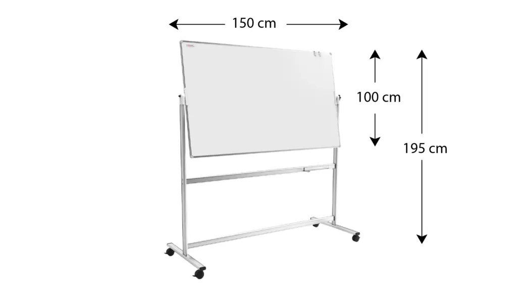 Mobiles Whiteboard - Fürs Büro Schreibfläche 150x100cm