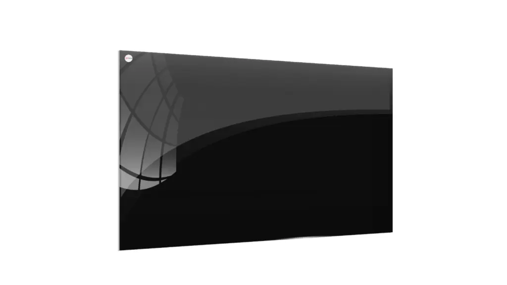 Glasboard - Schwarz 100x80cm