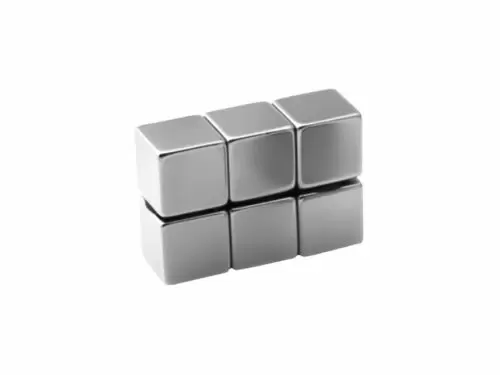 Neodym-Magnet-Set, 6 Stück, Würfelmagnet 10x10x10 mm