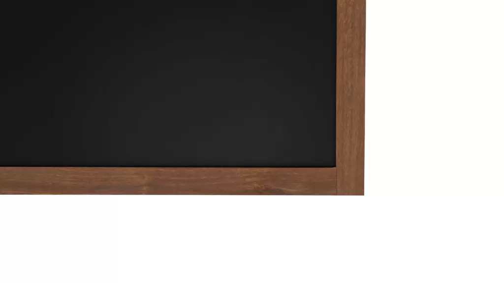Schwarze magnetische Kreidetafel mit Holzrahmen 60x40cm
