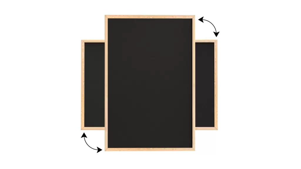 Schwarz Pinnwand mit Holz Rahmen 90x60cm Korktafel Korkwand Pinnwand Kork Schwarz Oberfläche