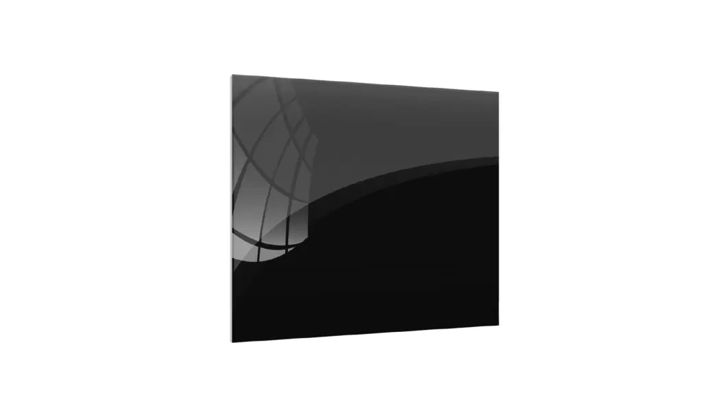 Glasboard - Schwarz 50x50cm