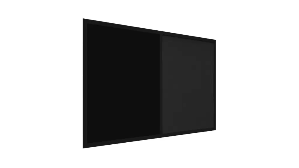 Kombitafel Kork/schwarz magnetisch 90x60 Holzrahmen schwarz lackiert