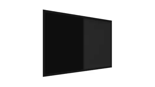 Kombitafel Kork/schwarz magnetisch 60x40 Holzrahmen schwarz lackiert