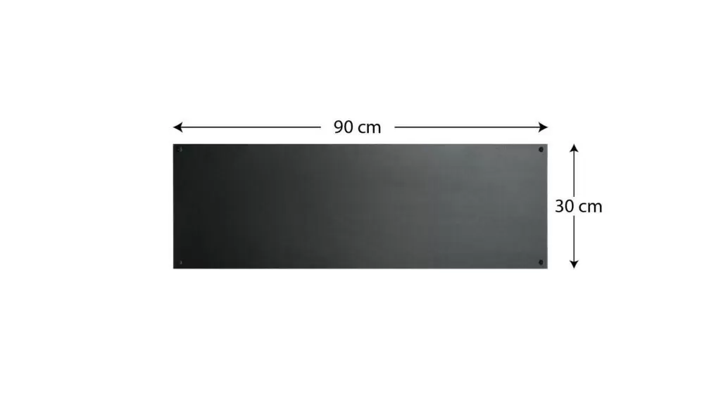 Magnetplatte, schwarz 90x30 cm - eine schwarze Kreidetafel, rahmenlos