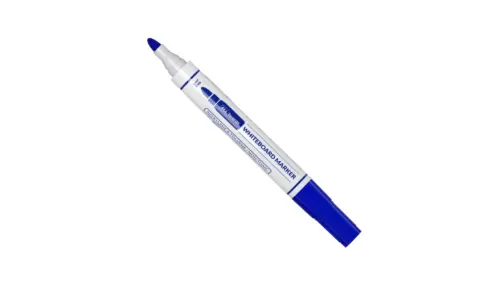 Blauer trocken abwischbarer Marker - 10er-Set für Whiteboard- und Glastafeln