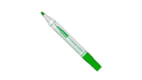 Grüner trocken abwischbarer Marker - 10er-Set für Whiteboard- und Glastafeln