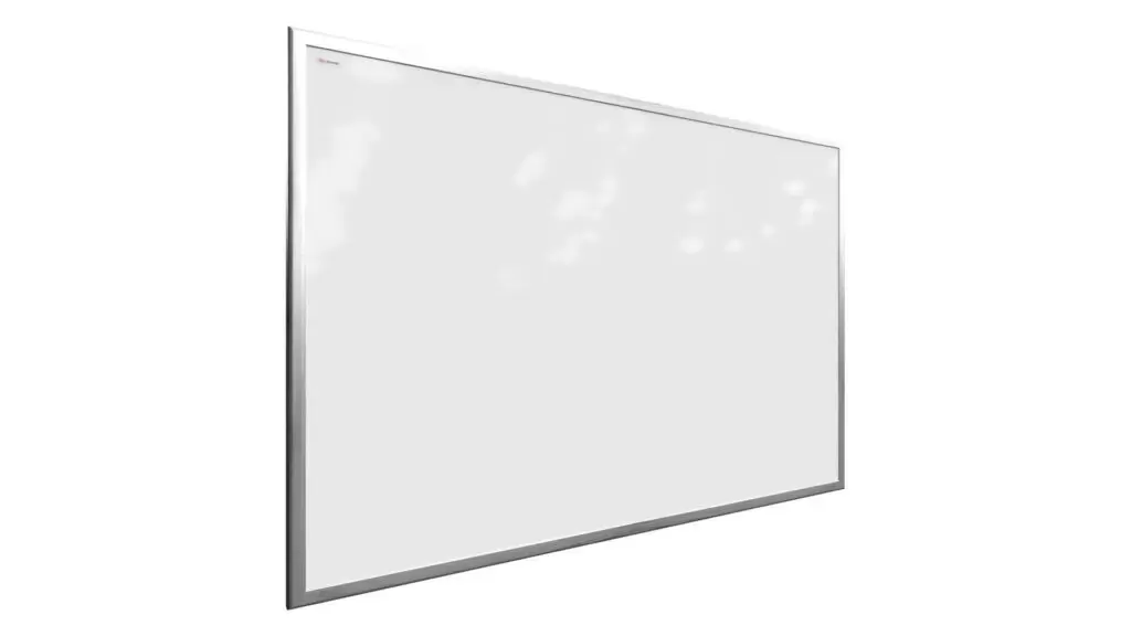 Magnetisches Whiteboard mit silbernen Holzrahmen 90x60cm