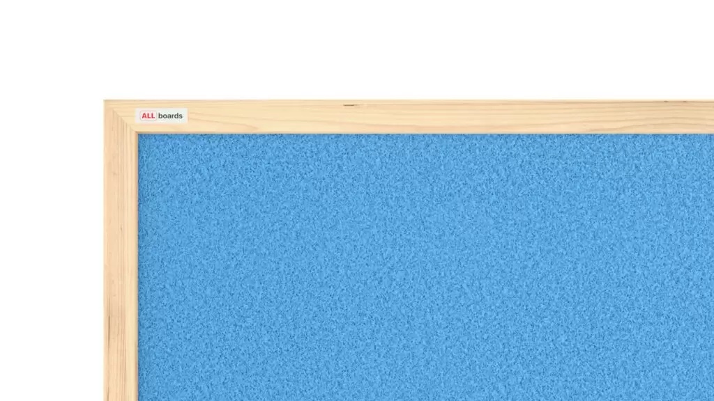 Pastellblaue Pinnwand mit Holzrahmen 60x40cm Pastellblau Korktafel