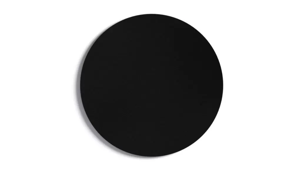 Runde schwarze Magnettafel, RUND, Durchmesser 30 cm – rahmenlose Magnettafel