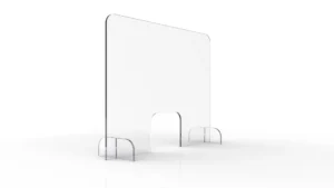 Spuckschutzwand aus Plexiglas 5mm, Größe 67x85cm
