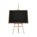 Kreidetafel mit Holzrahmen 100x80cm + Staffelei holz groß 145 cm Leinwand Ständer Staffeleien
