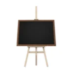 Kreidetafel mit Holzrahmen 100x80cm + Staffelei holz groß 145 cm Leinwand Ständer Staffeleien
