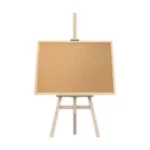 Pinnwand mit Naturholzrahmen 90x60cm + Staffelei holz groß 145 cm Leinwand Ständer Staffeleien