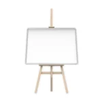 Magnetisches Whiteboard 90x60cm - PREMIUM EXPO + Staffelei holz groß 145 cm Leinwand Ständer Staffeleien