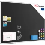 Schwarze magnetische Kreidetafel mit Alurahmen  Premium EXPO 120x90cm