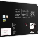 Schwarze magnetische Kreidetafel mit Alurahmen Premium EXPO 180x120cm