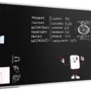 Schwarze magnetische Kreidetafel mit Alurahmen  Premium EXPO 200x100cm