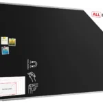 Schwarze magnetische Kreidetafel mit Alurahmen  Premium EXPO 200x120cm