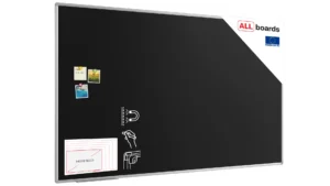 Schwarze magnetische Kreidetafel mit Alurahmen Premium EXPO 200x120cm