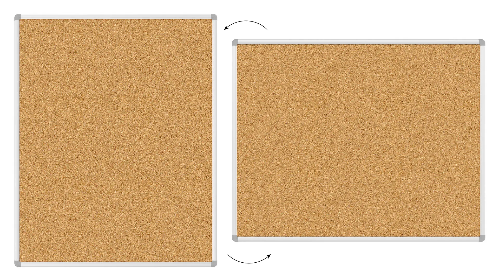 Pinnwand mit Alurahmen 100x80cm – Bild 5