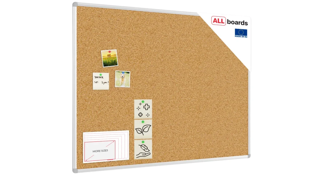 Pinnwand mit Alurahmen 120x90cm