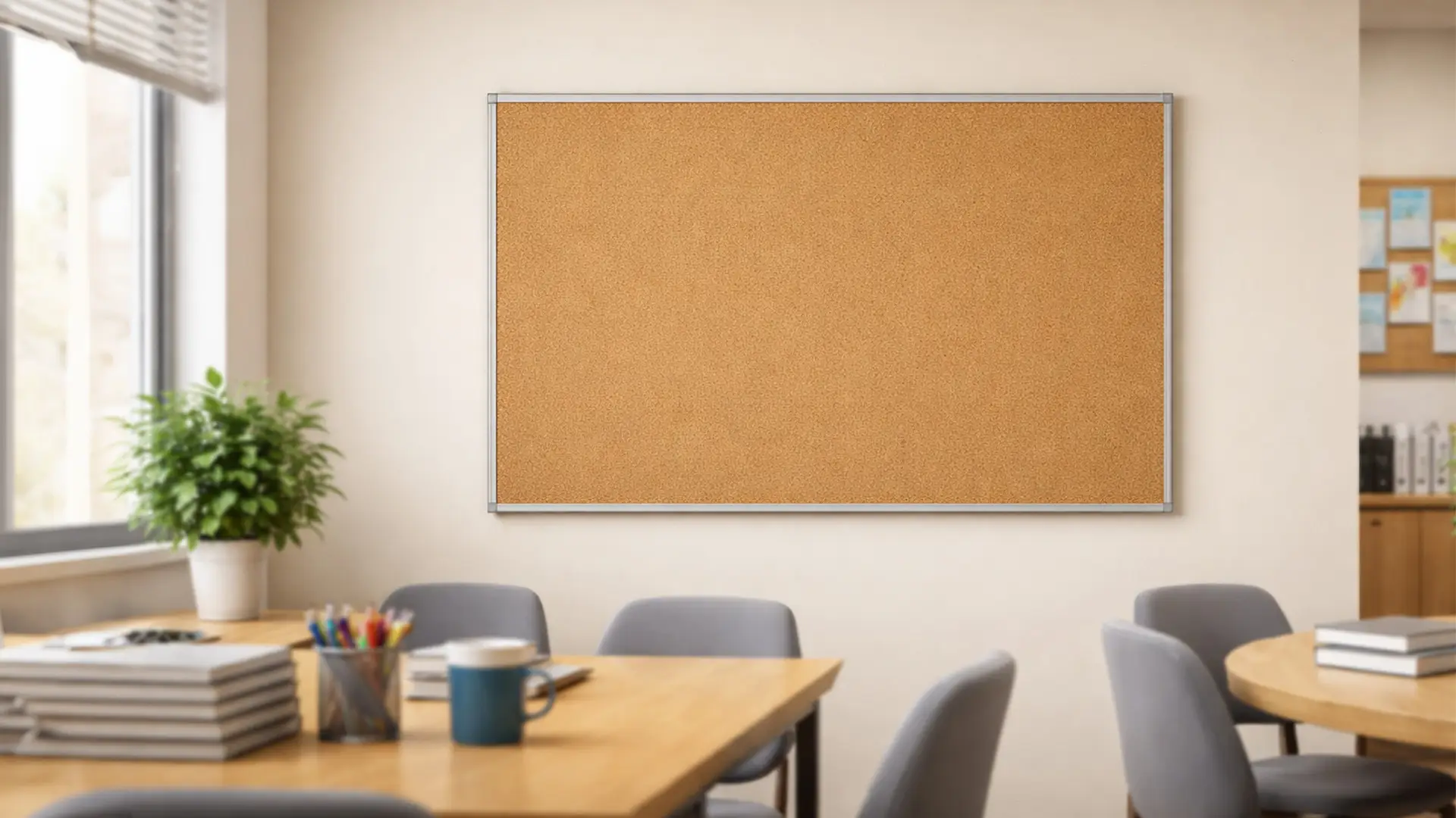 Pinnwand mit Alurahmen 150x100cm – Bild 10
