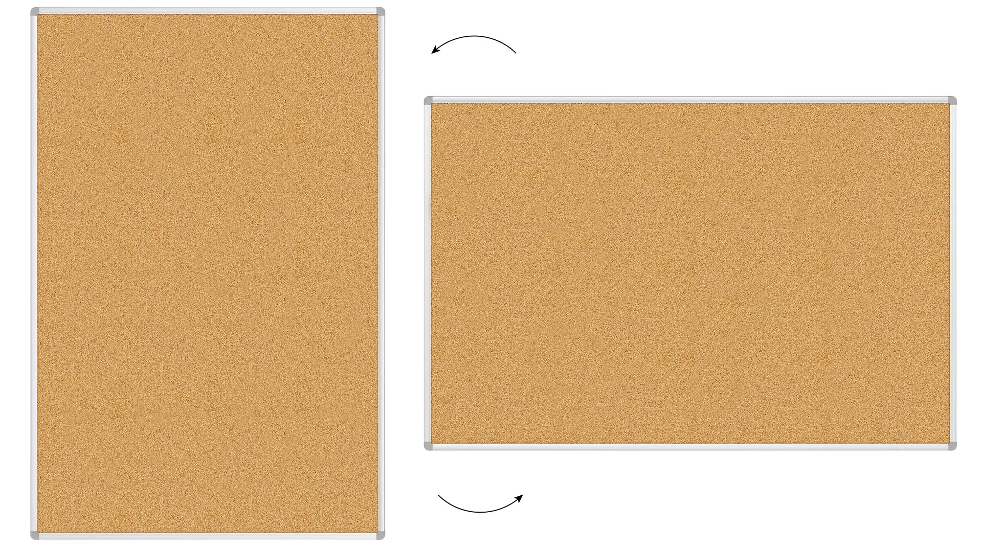 Pinnwand mit Alurahmen 150x100cm – Bild 5