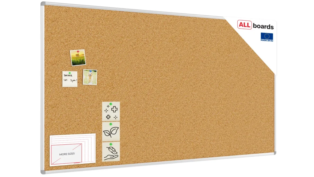 Pinnwand mit Alurahmen 180x100cm