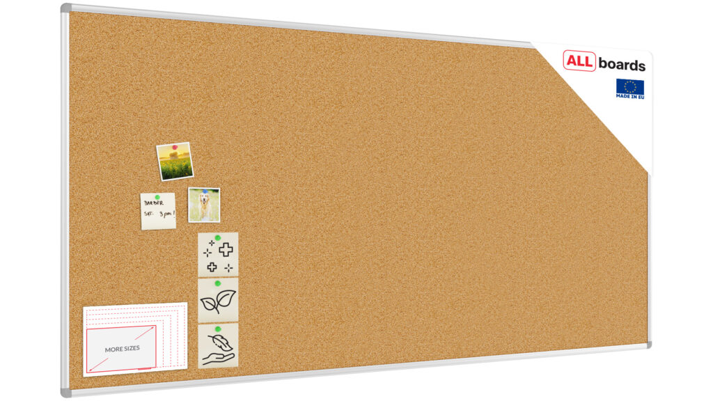 Pinnwand mit Alurahmen 200x100cm