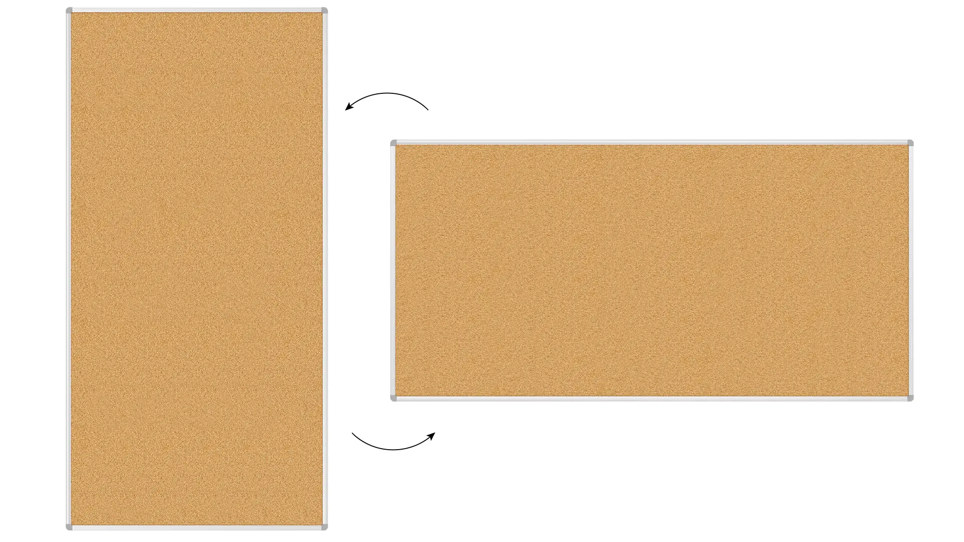 Pinnwand mit Alurahmen 200x100cm – Bild 5