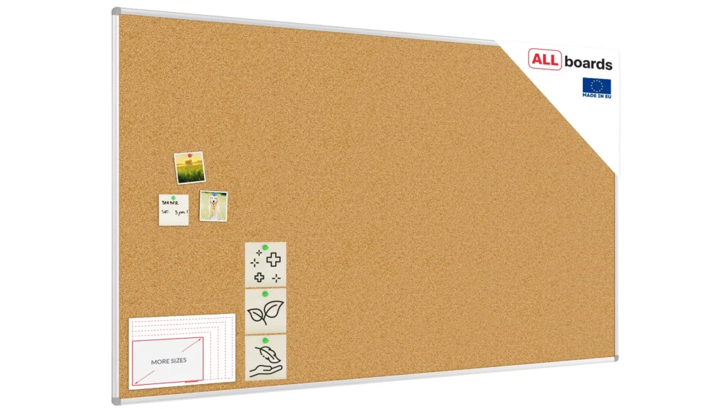 Pinnwand mit Alurahmen 200x120cm