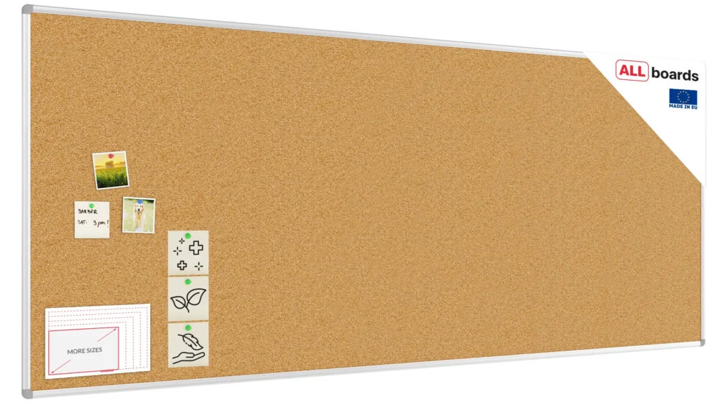 Pinnwand mit Alurahmen 240x100cm