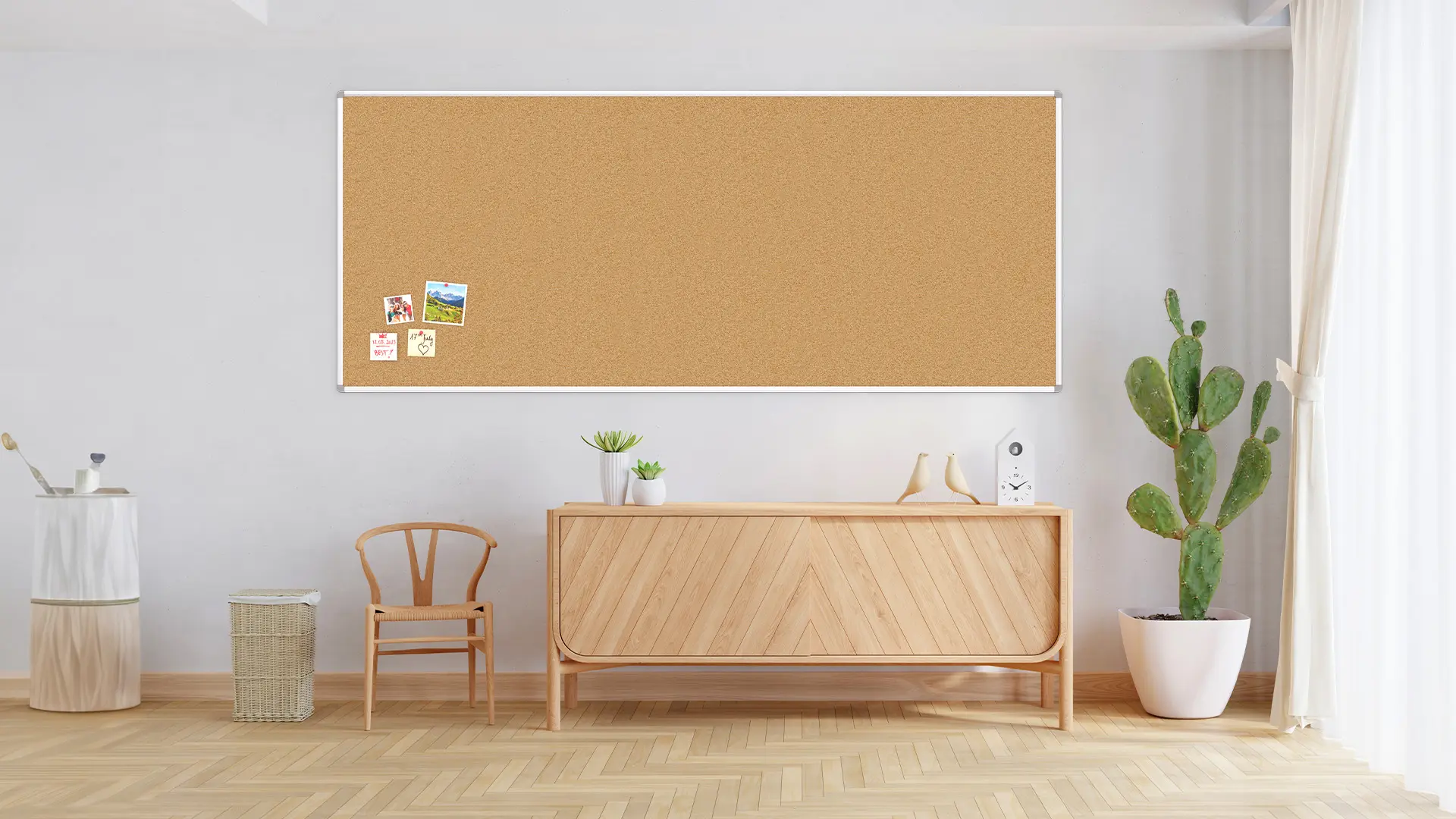 Pinnwand mit Alurahmen 240x100cm – Bild 3
