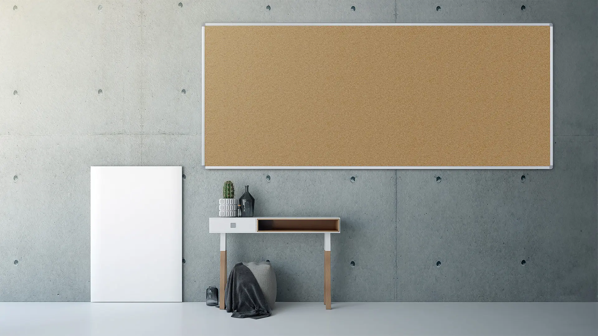 Pinnwand mit Alurahmen 240x100cm – Bild 4