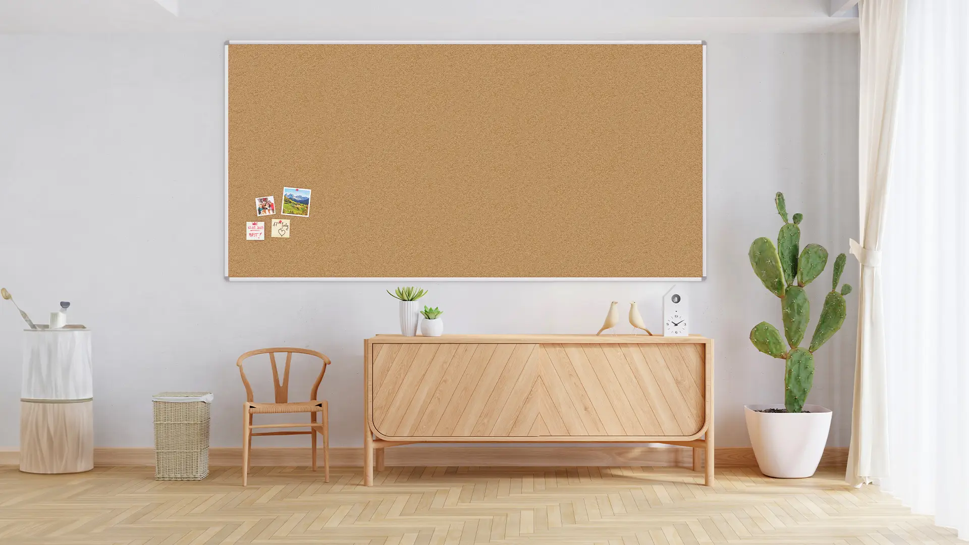 Pinnwand mit Alurahmen 240x120cm – Bild 3