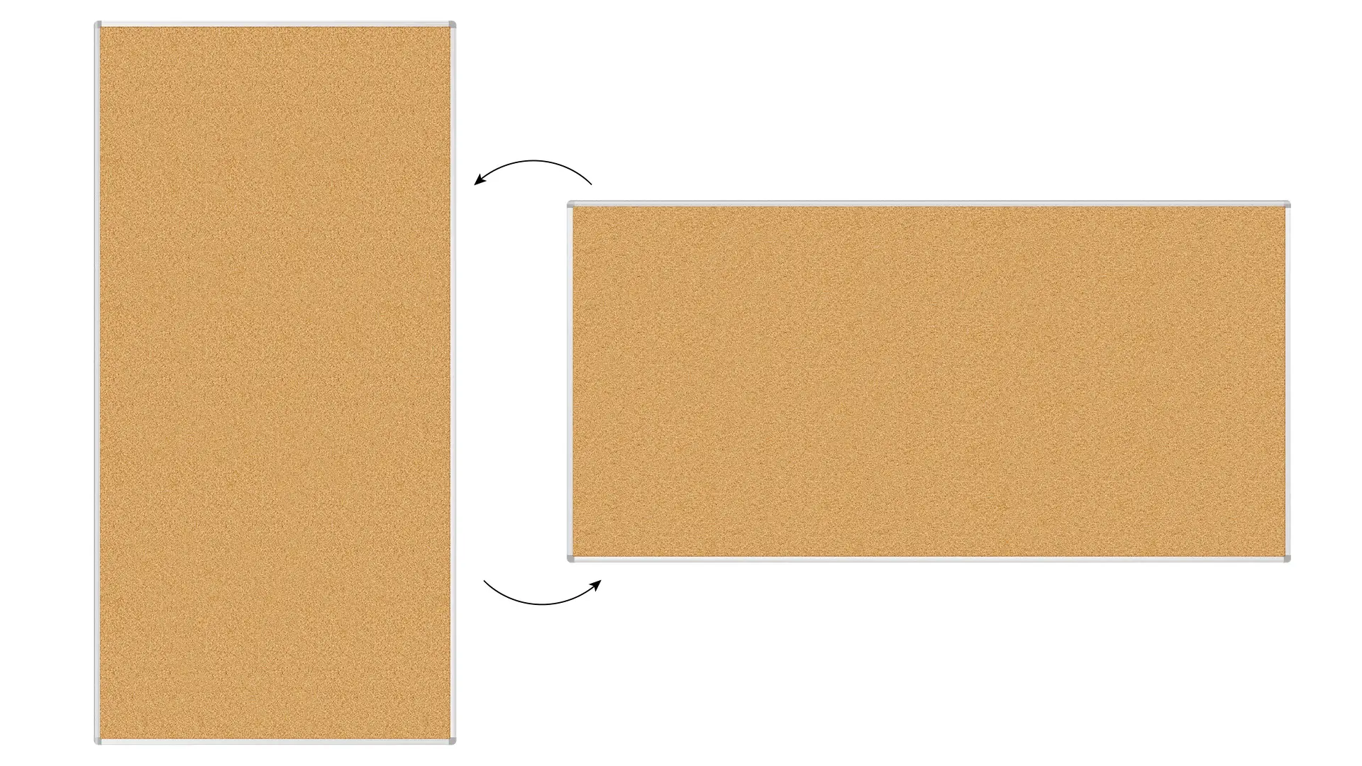 Pinnwand mit Alurahmen 240x120cm – Bild 5