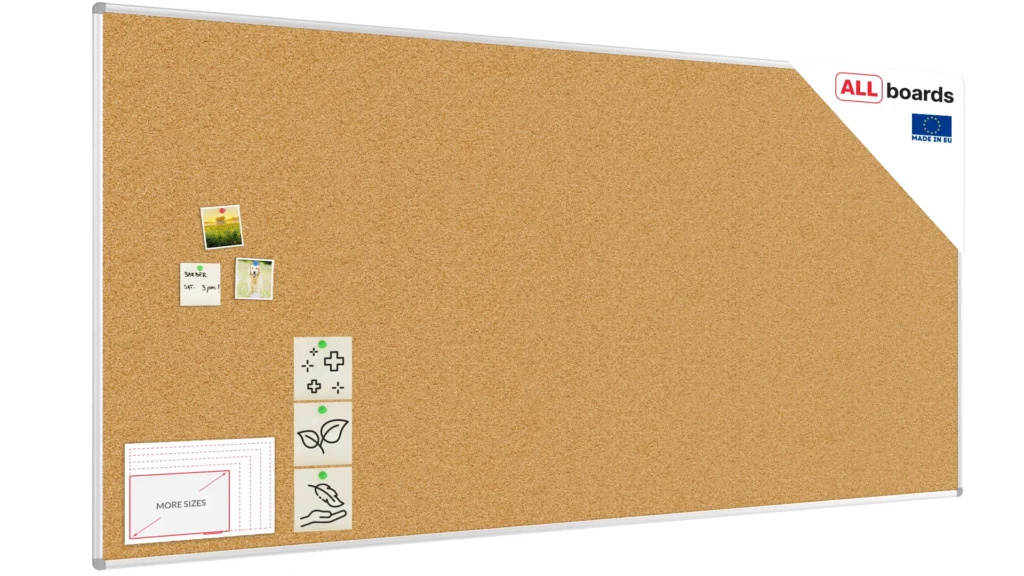 Pinnwand mit Alurahmen 250x120cm