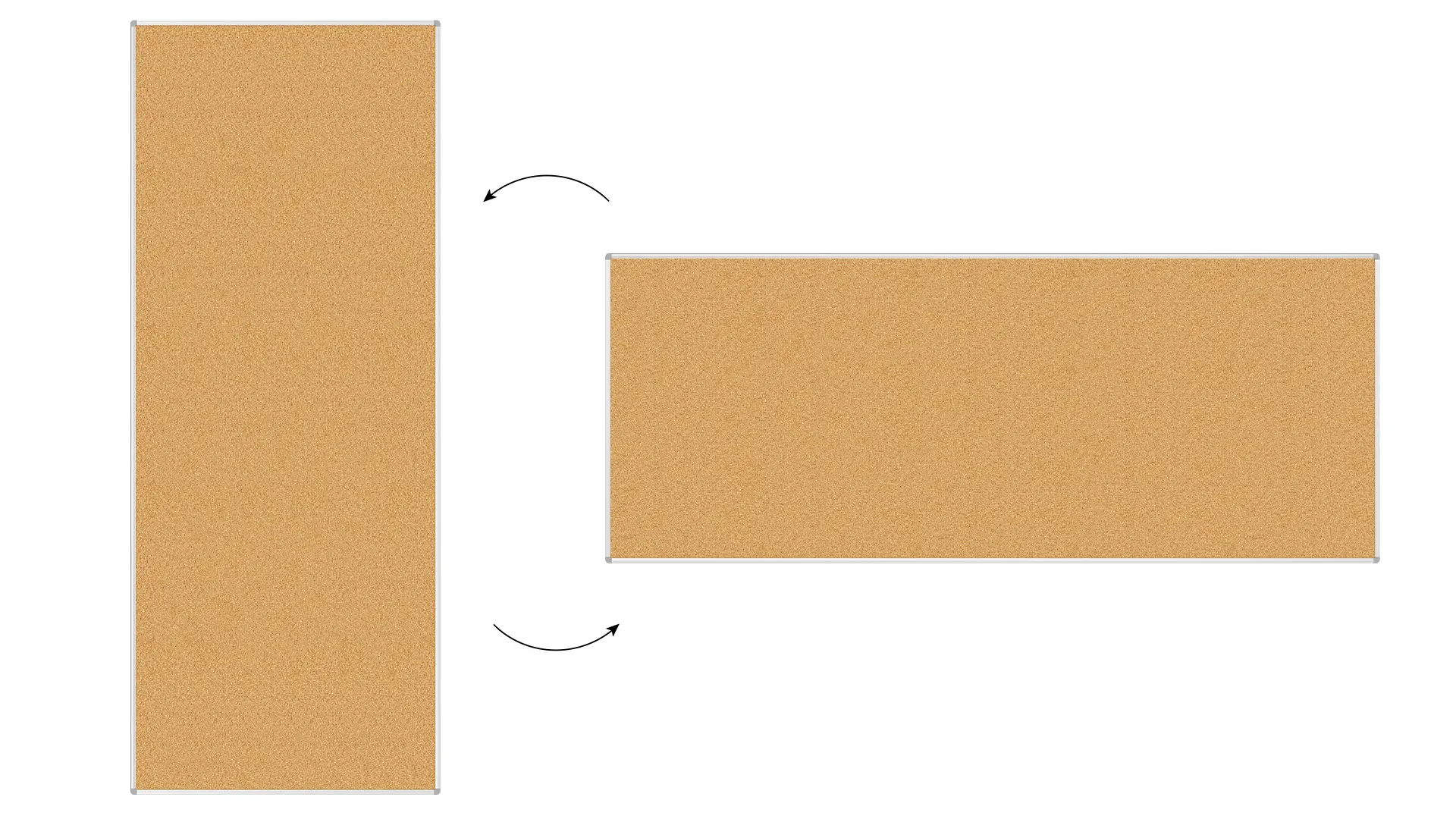 Pinnwand mit Alurahmen 300x120cm – Bild 5