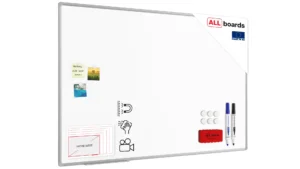 Keramiktafel, magnetisch, emaliert P3 150x100cm mit Premium EXPO Aluminiumrahmen
