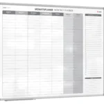 Magnetischer Monatsplaner 120x90cm für Monatsplanungen, einfach zu beschreiben Monatsplaner Wandkalender Memoboard Magnettafel auf Deutsch