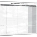 Magnetischer Wochenplaner 120x90cm für Wochensplanungen, einfach zu beschreiben Wochenplaner Wandkalender Memoboard Magnettafel auf Deutsch