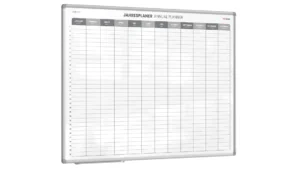 Magnetischer Jahresplaner 120x90cm für Jahresplanungen, einfach zu beschreiben Jahresplaner Wandkalender Memoboard Magnettafel auf Deutsch