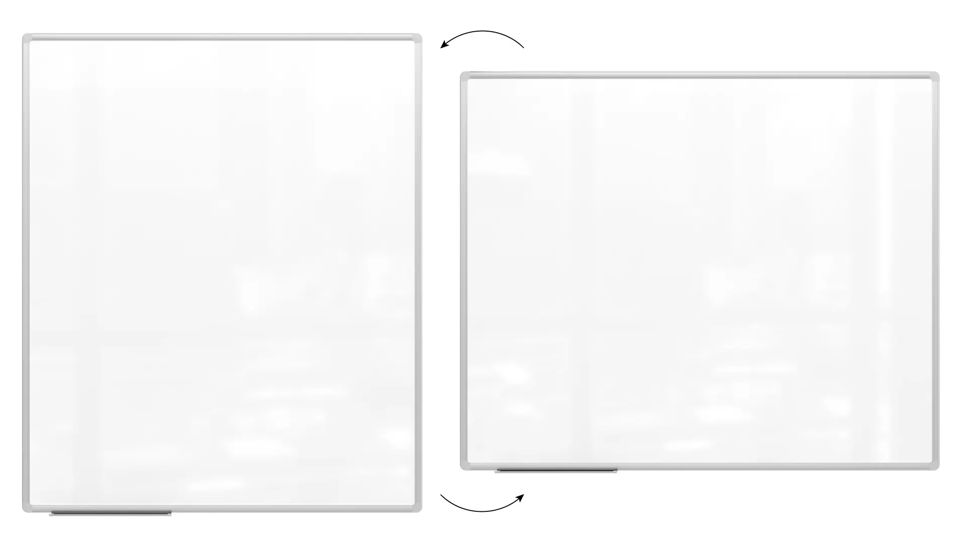 Magnetisches Whiteboard - PREMIUM EXPO Alurahmen 120x100cm + GRATIS – Bild 5