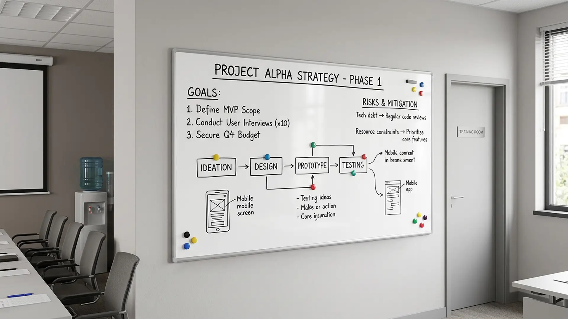 Magnetisches Whiteboard - PREMIUM EXPO Alurahmen 180x100cm + GRATIS – Bild 10