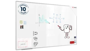 Magnetisches Whiteboard - PREMIUM EXPO Alurahmen 200x120cm + GRATIS