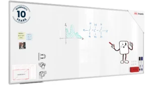 Magnetisches Whiteboard - PREMIUM EXPO Alurahmen 220x120cm + GRATIS